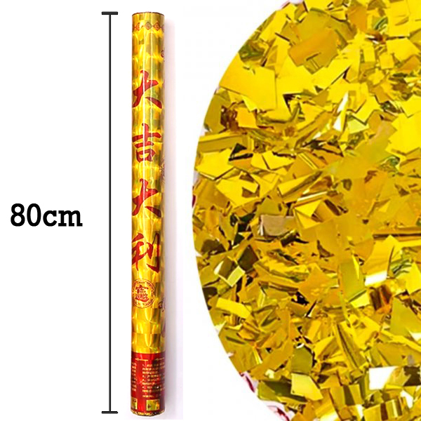 [78cm] Party Popper with Gold Confetti
